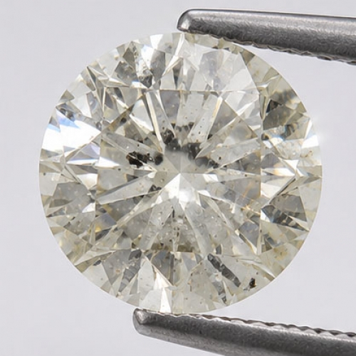 Сертифицированный бриллиант Якутия - 0,9 ct характеристикой J/I3 (ТУ 9-1/11)