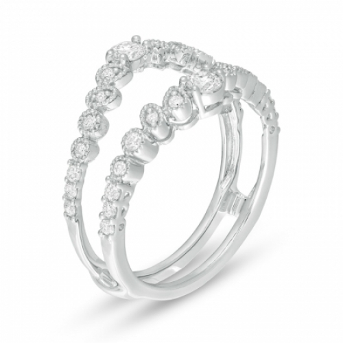 Женское кольцо из белого золота 585 пробы с бриллиантом