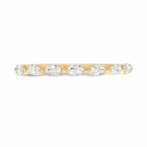Женское кольцо из желтого золота 750 пробы с бриллиантом