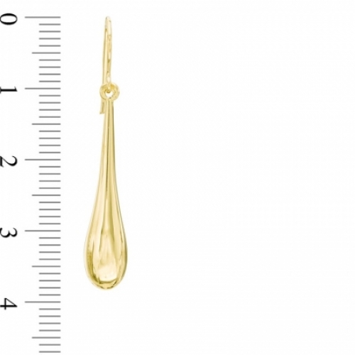Серьги висячие из желтого золота 585 пробы