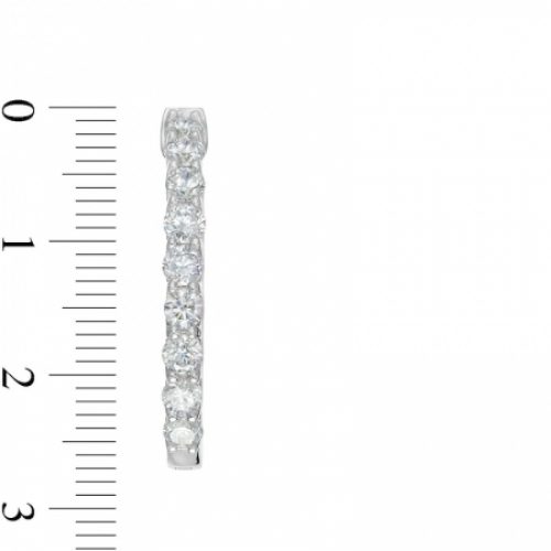 Серьги из белого золота 585 пробы с бриллиантом