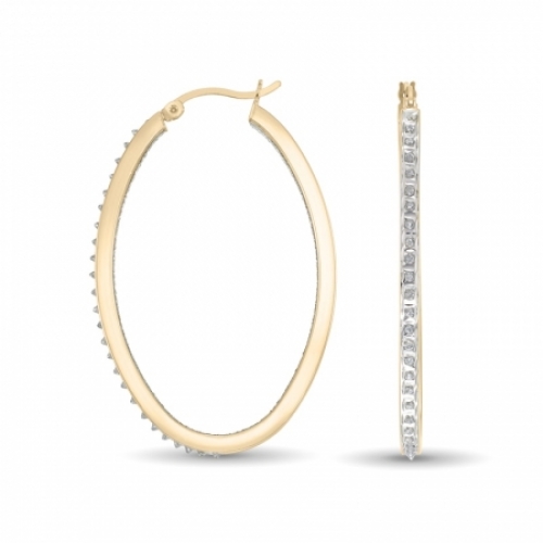 Серьги из серебра 925 пробы с бриллиантом