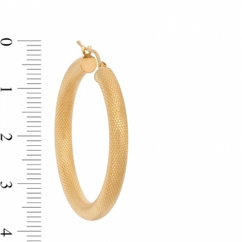 Серьги конго из желтого золота 585 пробы