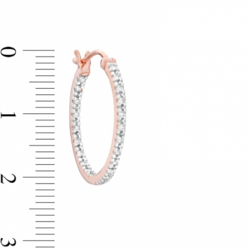 Серьги из серебра 925 пробы с бриллиантом