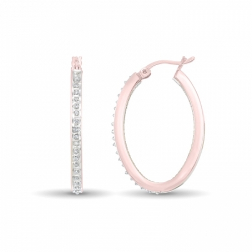 Серьги из серебра 925 пробы с бриллиантом