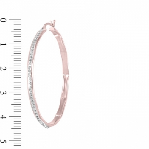 Серьги из серебра 925 пробы с бриллиантом