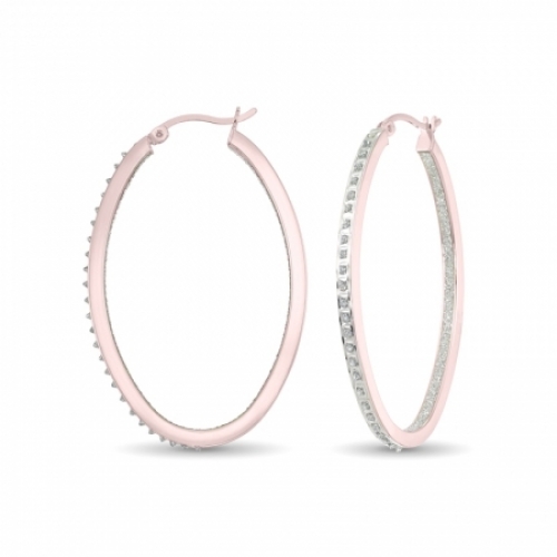 Серьги из серебра 925 пробы с бриллиантом