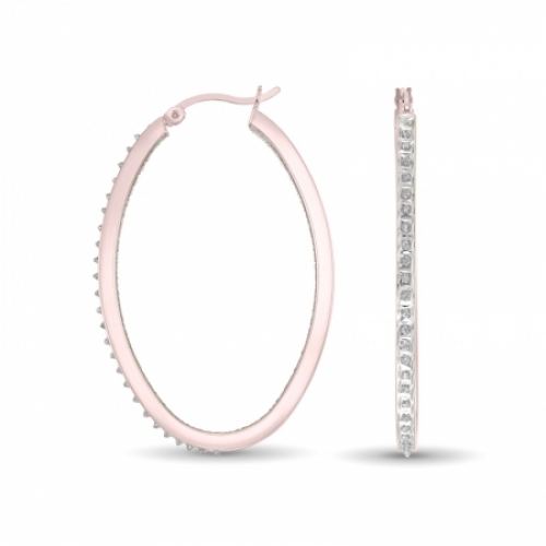 Серьги из серебра 925 пробы с бриллиантом