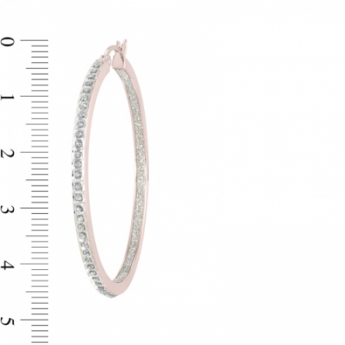 Серьги из серебра 925 пробы с бриллиантом