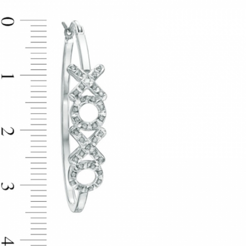 Серьги из серебра с бриллиантом