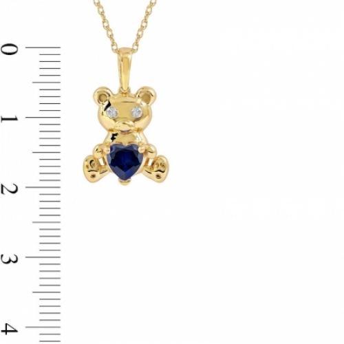Колье из серебра 925 пробы с сапфирами