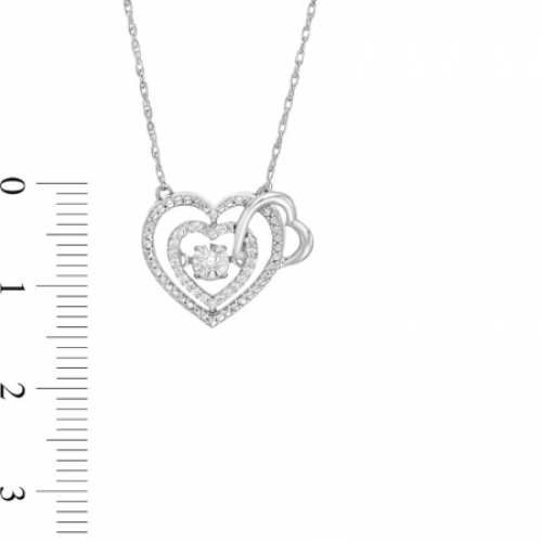 Колье из серебра с бриллиантом