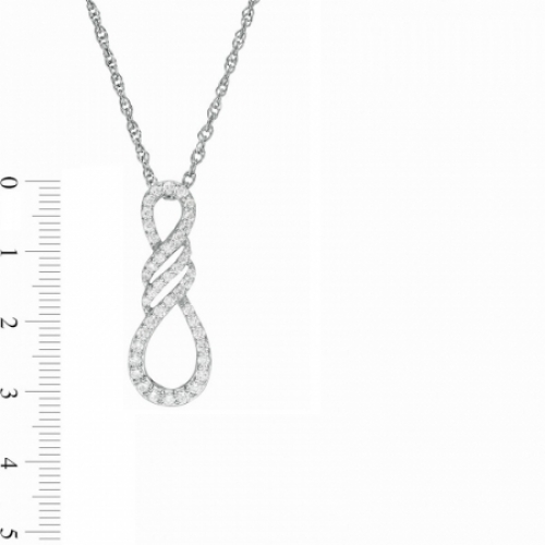 Колье из серебра с бриллиантом