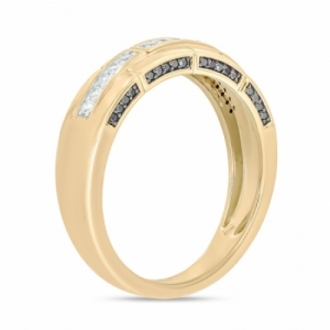 Мужское кольцо из серебра 925 пробы с бриллиантами