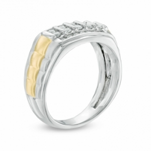 Мужское кольцо из золота 585 пробы с бриллиантом
