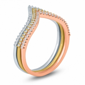 Женское кольцо из золота 585 пробы с бриллиантом