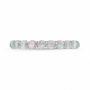Женское кольцо из серебра с опалом