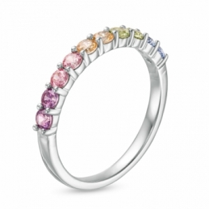 Женское кольцо из серебра с сапфиром