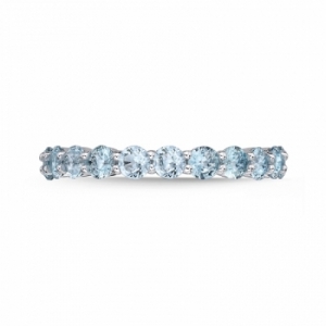 Женское кольцо из серебра с топазом