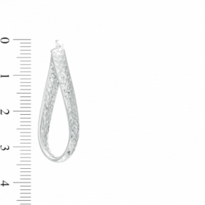 Серьги висячие из белого золота 585 пробы