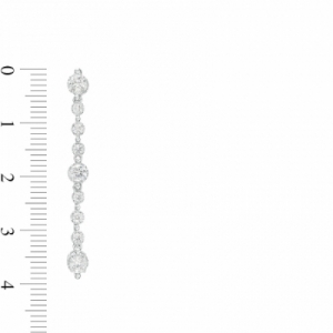 Серьги из белого золота 585 пробы с бриллиантом