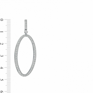 Серьги из белого золота 585 пробы с бриллиантом