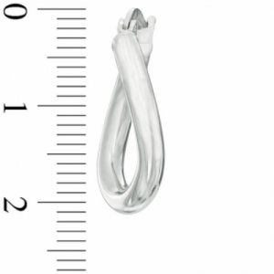 Серьги висячие из белого золота 585 пробы