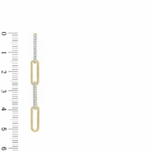 Серьги из серебра 925 пробы с бриллиантом