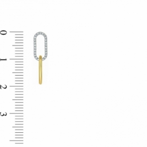 Серьги из серебра 925 пробы с бриллиантом