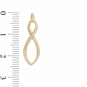 Серьги висячие из желтого золота 585 пробы