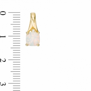 Серьги из серебра 925 пробы с опалом и бриллиантами