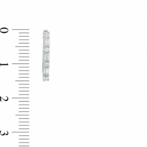 Серьги из белого золота 585 пробы с бриллиантом