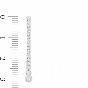 Серьги из белого золота 585 пробы с бриллиантом