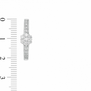 Серьги из белого золота 585 пробы с бриллиантом