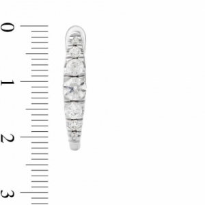 Серьги из белого золота 585 пробы с бриллиантом