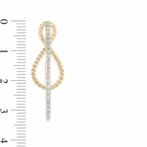 Серьги из серебра 925 пробы с бриллиантом