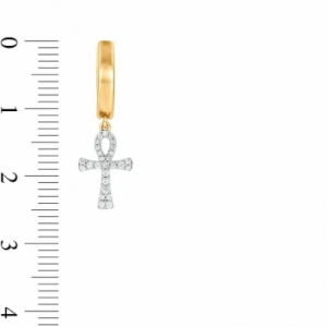 Серьги из серебра 925 пробы с бриллиантом