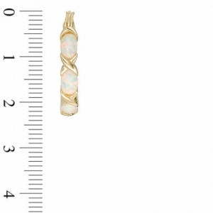 Серьги из серебра 925 пробы с опалом