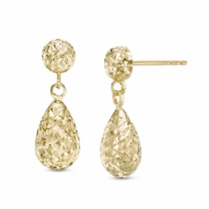 Серьги из желтого золота 585 пробы