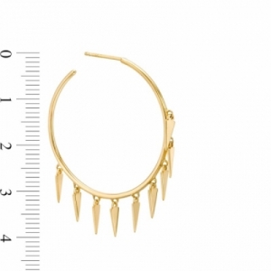 Серьги из желтого золота 585 пробы