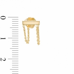 Серьги из желтого золота 585 пробы