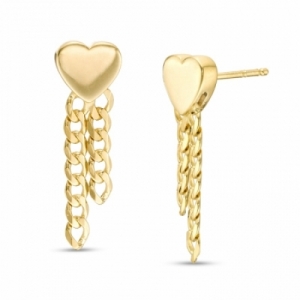 Серьги из желтого золота 585 пробы