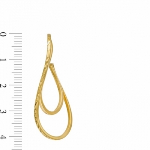 Серьги из желтого золота 585 пробы