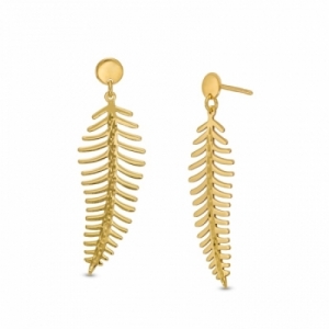 Серьги из желтого золота 585 пробы