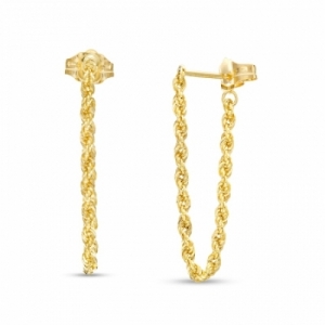 Серьги из желтого золота 585 пробы