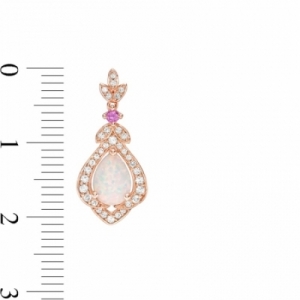 Серьги из серебра 925 пробы с опалом и сапфирами