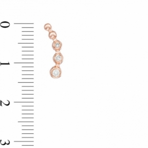 Серьги из серебра 925 пробы с бриллиантом