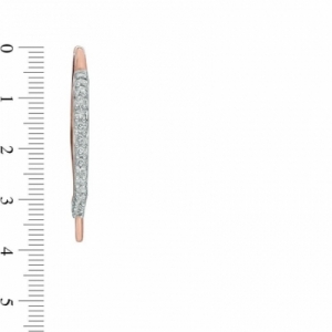 Серьги из серебра 925 пробы с бриллиантом