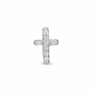 Серьги из серебра с бриллиантом