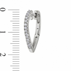 Серьги из серебра с бриллиантом